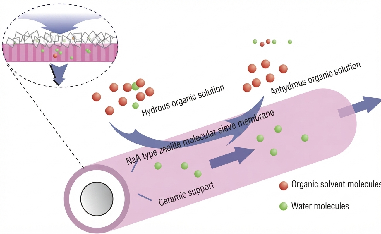 NaA-Type Zeolite Membrane Pervaporation Mechanism